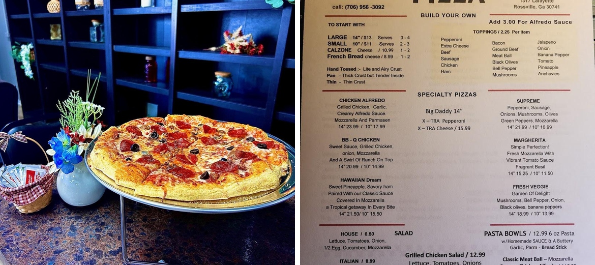 PubWay - From The Crust Up Menu